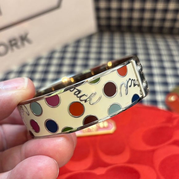 Coach beige polkadot metal bracelet (small) - Picture 6 of 9